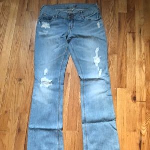 Slightly Distressed look light Hollister jeans